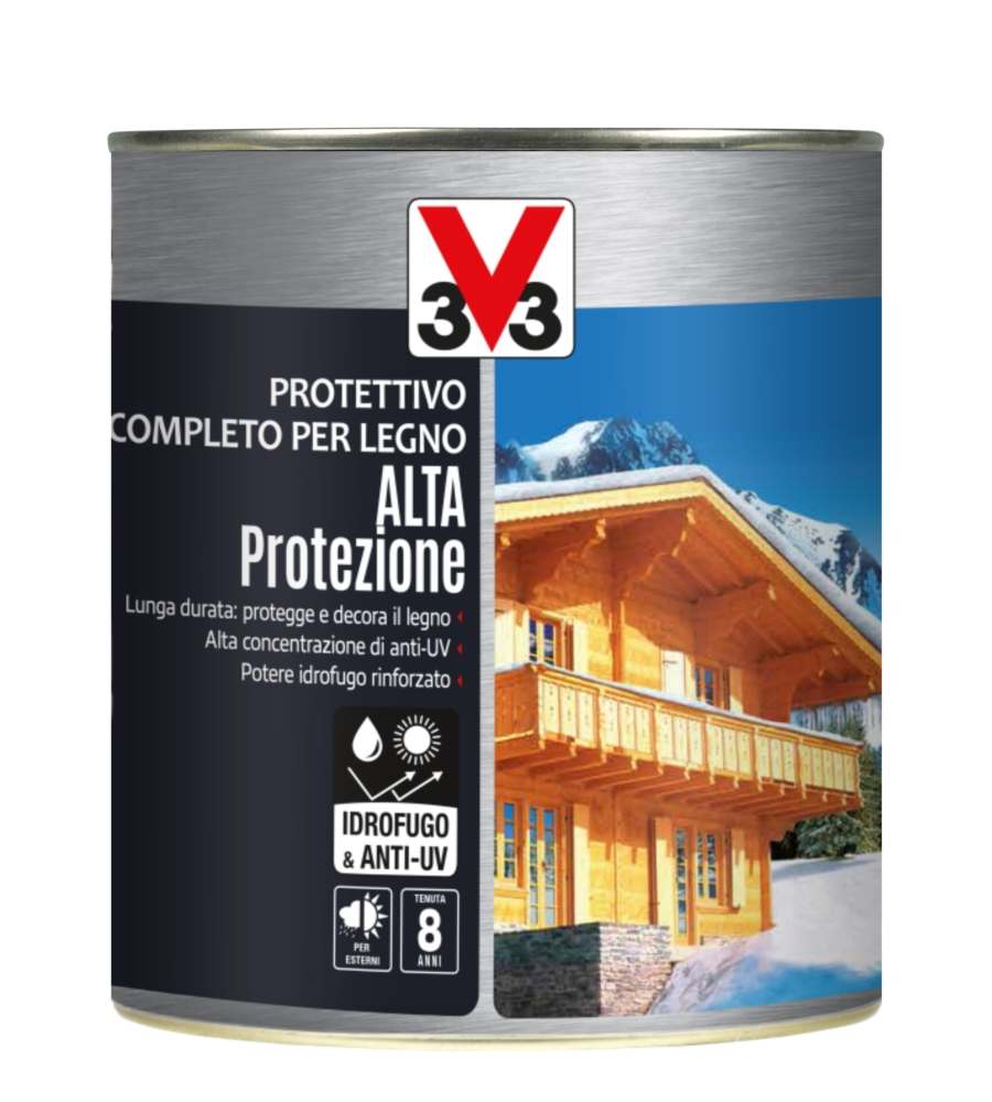 Protettivo completo per legno alta protezione a solvente, incolore - 0,75 litri